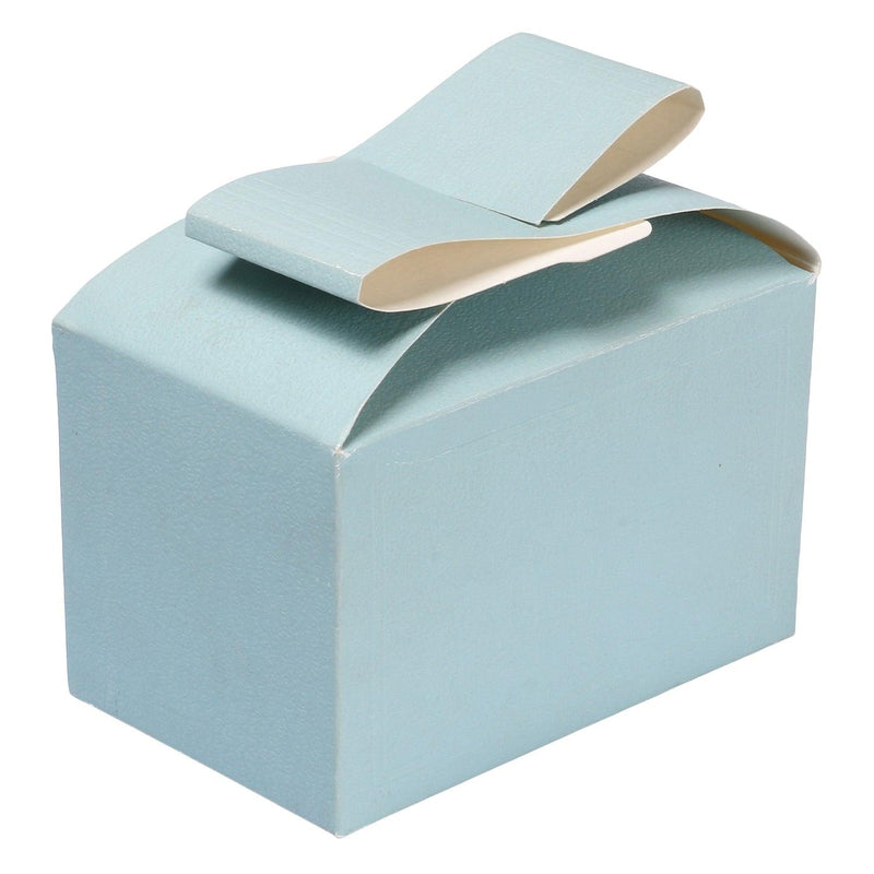 Light blue small gift box with bow lock style