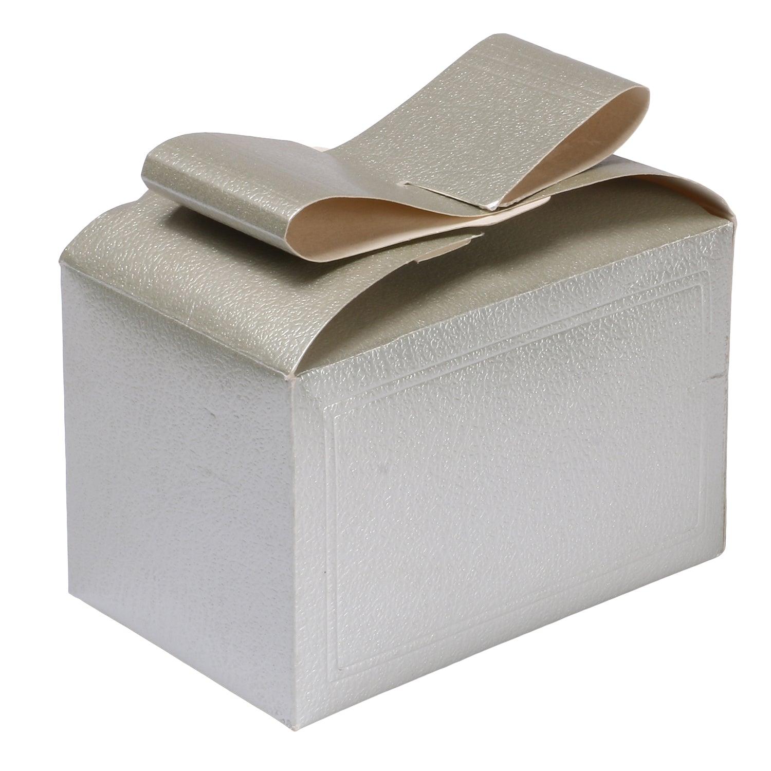 Buy Silver Small Gift Box with bow lock style (5x3x3.25 inches) sg1015 ...