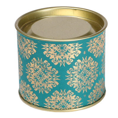 200gm Turquoise cardboard steel tin
