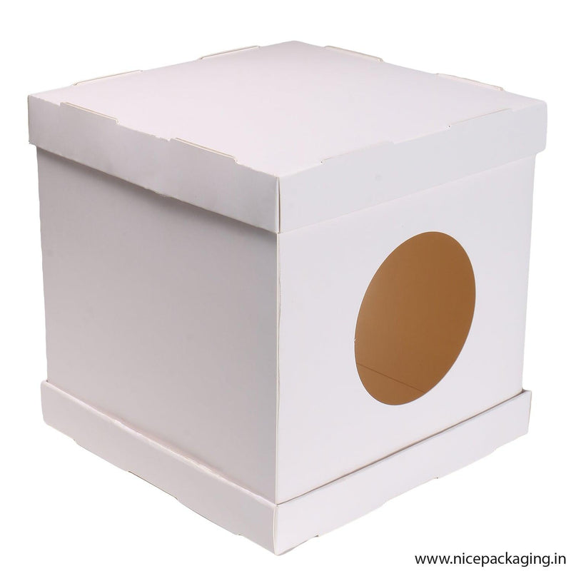White Tall Cake Box