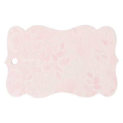 Light pink textured tags