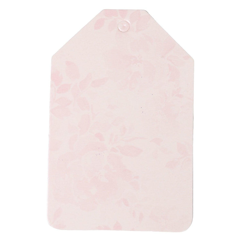 Floral print tags