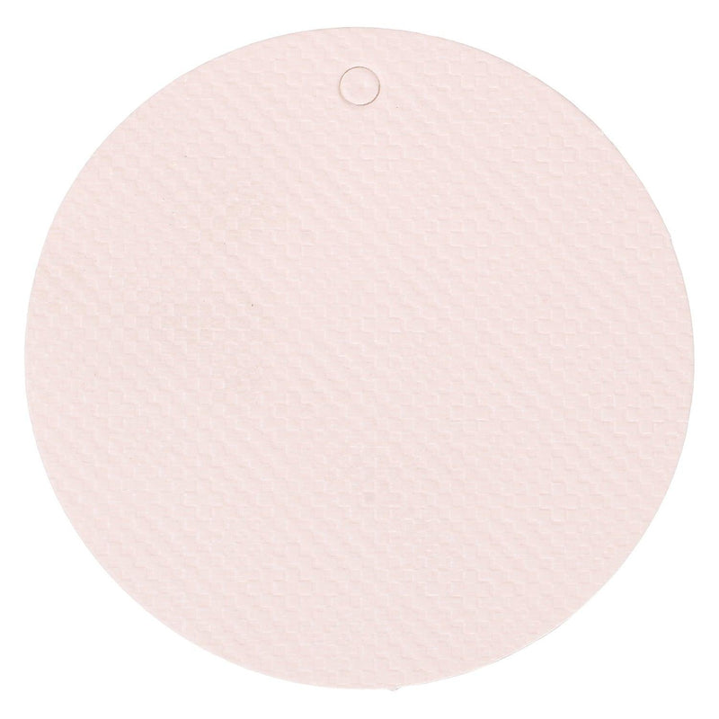 Circular pink textured tags